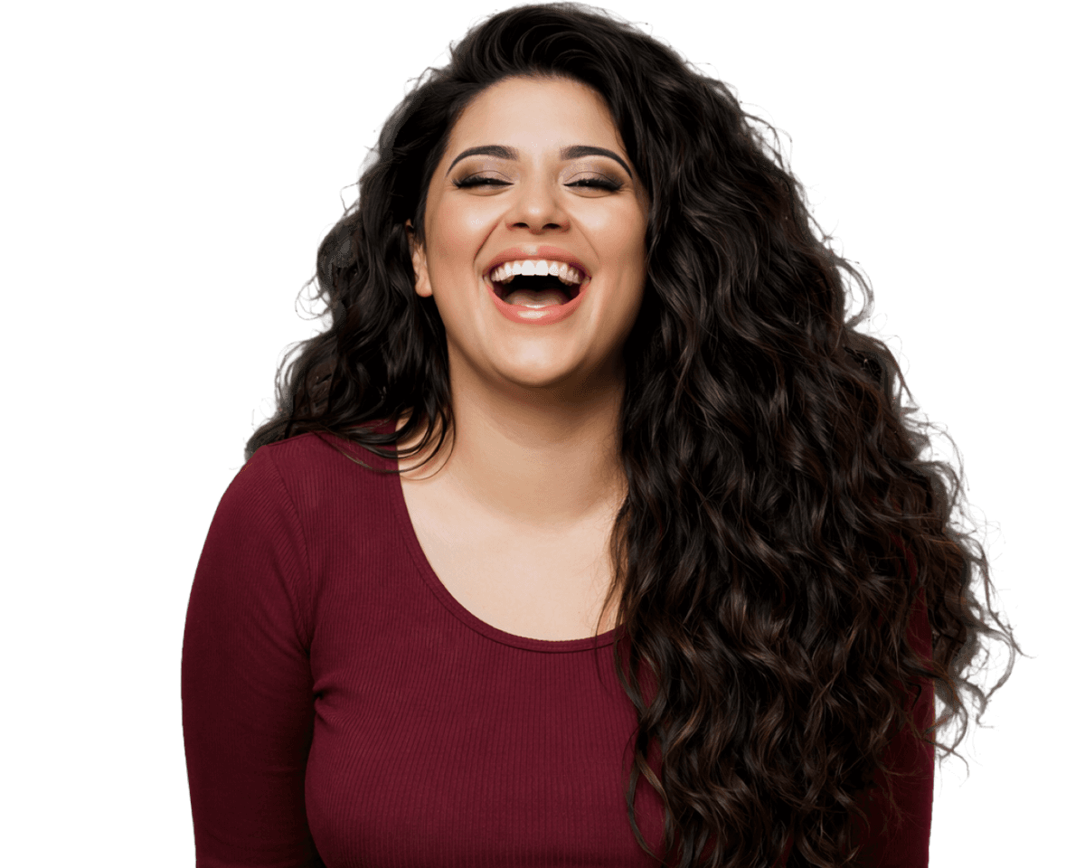Smiling customer